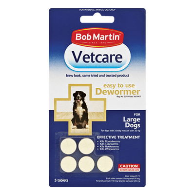 Bob Martin Vetcare Dewormer for Dogs for Large Dogs