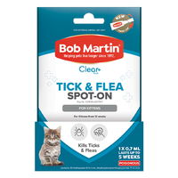 Bob Martin Clear Ticks & Fleas Spot On for Cat