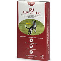 K9 Advantix for Large Dogs, Red, 10-25 Kg (21-55lbs)