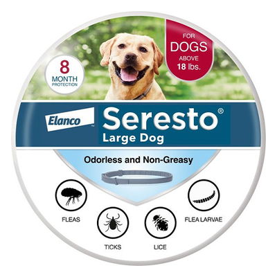 Seresto Collar For Large Dogs, 27.5 inch (70 cm), Over 8 Kg (Over 18lbs)