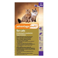 Advantage Multi (Advocate) for Cats, Purple, Over 4.5 Kg (Over 10lbs)