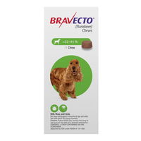 Bravecto for Medium Dogs 22- 44 lbs (Green)