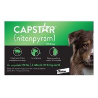 Capstar For Large Dogs 57 mg 25.1-125 lbs (Green)