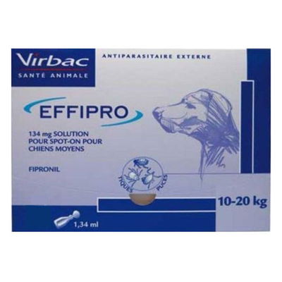 Effipro Spot On  for Medium Dogs, 10 - 20 Kg (23-44lbs) Blue