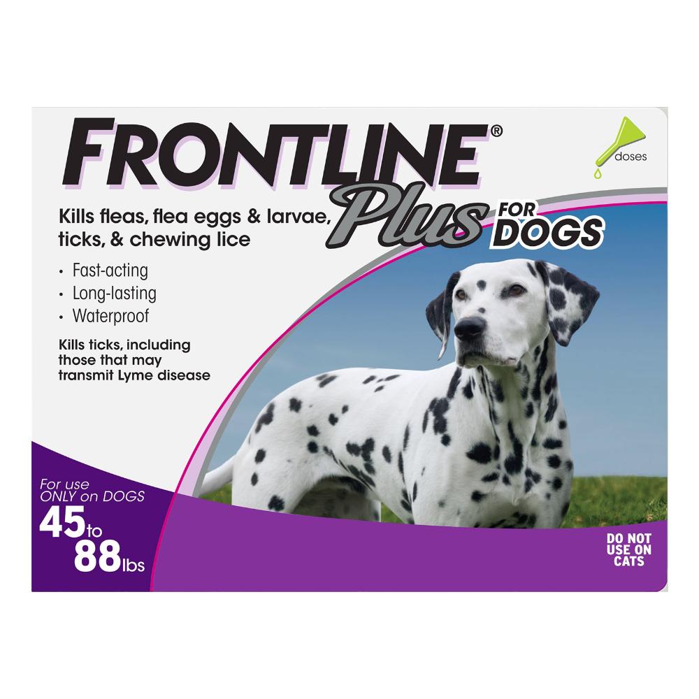 Frontline Plus for Large Dogs, Purple, 20 - 40 Kg (45-88lbs)