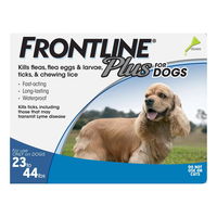 Frontline Plus for Medium Dogs, Blue, 10 -20 Kg (23-44 lbs)