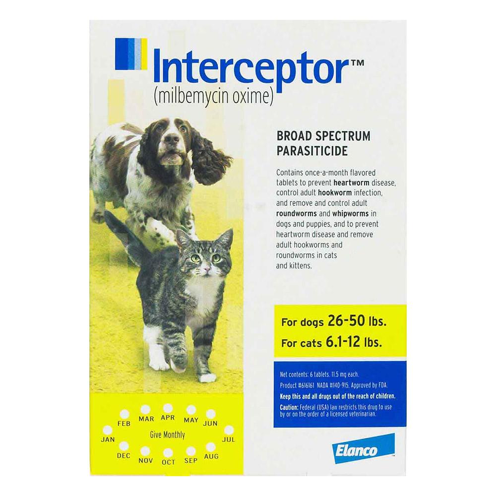 Interceptor For Dogs 51-100 lbs (White)