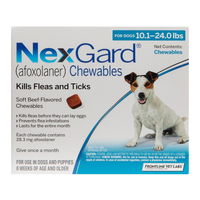 Nexgard Chewables for Medium Dogs, Blue, 4.1 - 10 Kg (10.1-24lbs) 28mg