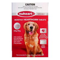 Heartgard Plus Generic Nuheart for Large Dogs, Red, 23 - 45 Kg (51-100lbs)