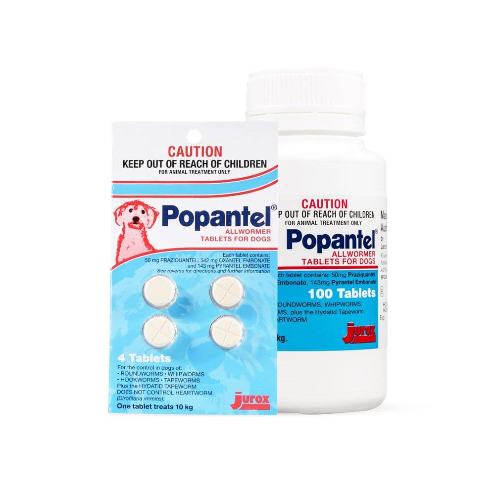 Popantel Allwormer for Dogs 10 Kgs (22lbs)