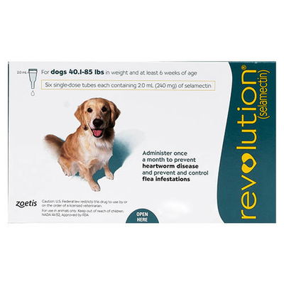 Revolution for Large Dogs, Green, 20.1 - 40 Kg (40.1-85lbs)