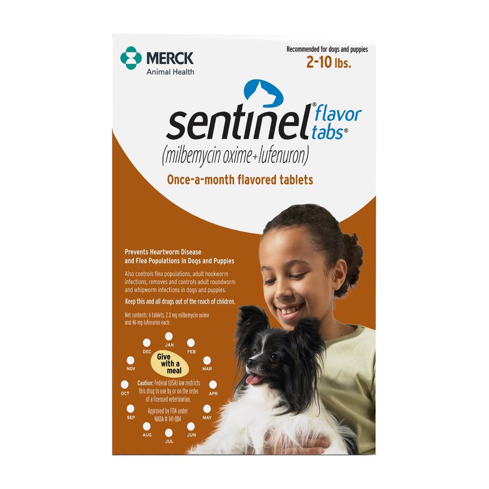 Sentinel for Dogs, Brown, Up To 4.5 Kg (Up To 10lbs)