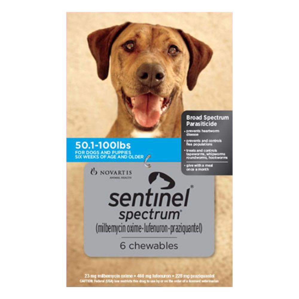 Sentinel Spectrum For Dogs for Dogs 50 - 100 Lbs Blue