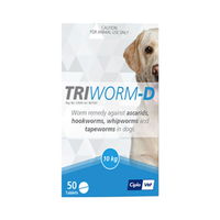 Triworm-D De-wormer for Dog