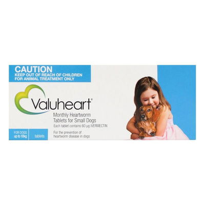 Valuheart for Small Dogs, Blue, Up To 10 Kg (Up To 22lbs)